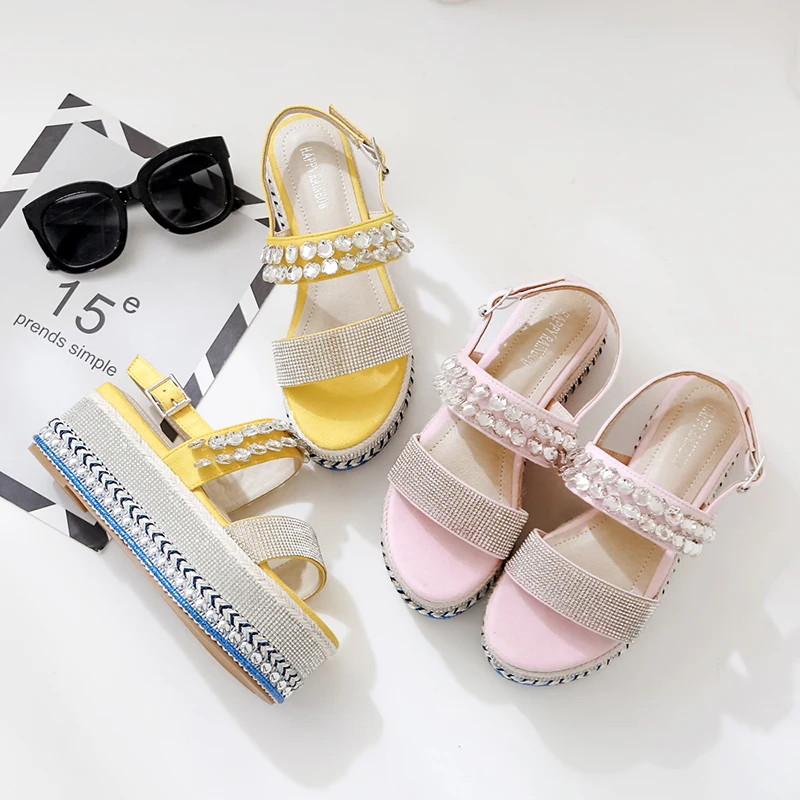 Новинка 2020 года летние женские босоножки на высоком каблуке 7 см с кристаллами