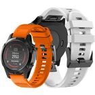 Ремешок для наручных часов 26 22 20 мм, быстросъемный силиконовый спортивный браслет для Garmin Fenix 5X 5 5S Plus 3 3HR D2 S60 GPS