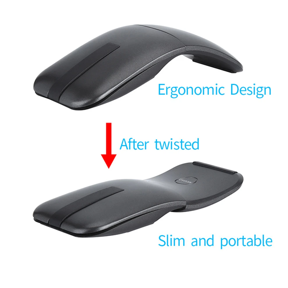 Ультратонкая Беспроводная оптическая мышь Jelly Comb вращающаяся дуговая USB