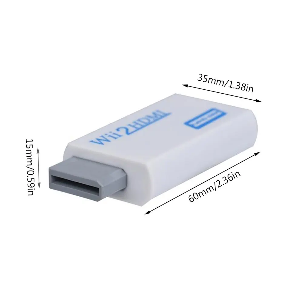 

2019 New High Quality Full HD HDMI-compatible 1080P Converter Adapter With 3.5 mm Audio Output For Wii 2 White Dropshipping