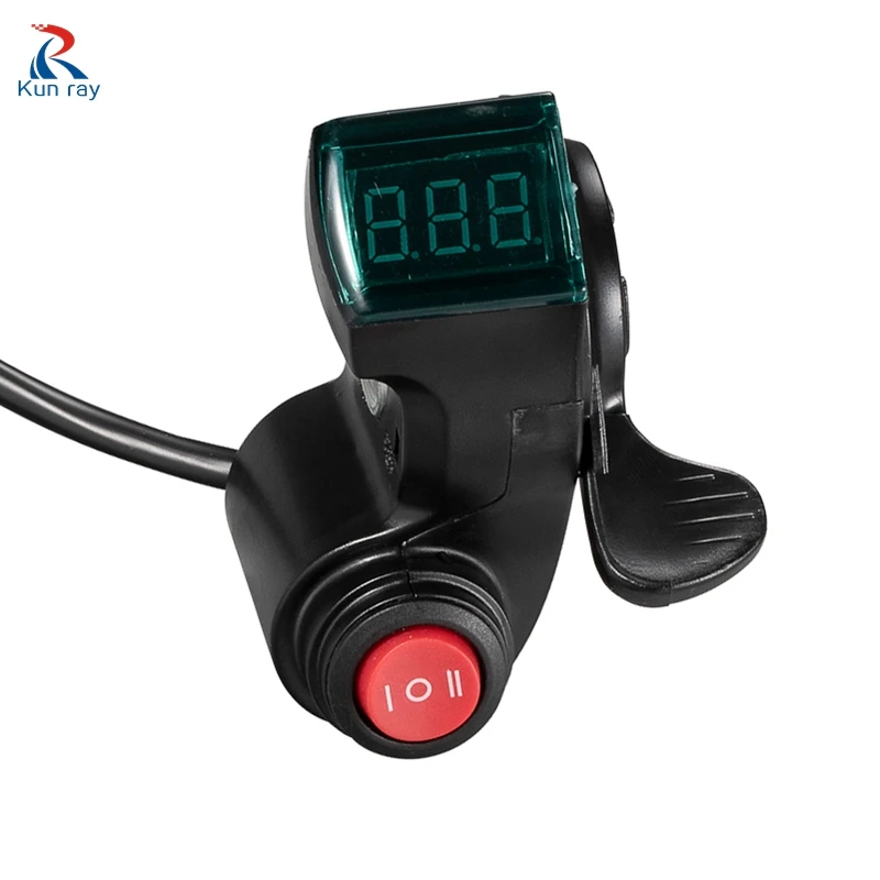 E Bike Thumb Throttle 12V/24V/36V/48V/60V/72V LCD Digital Battery Voltage Display Electric Scooter Finger Multifunction | Спорт и