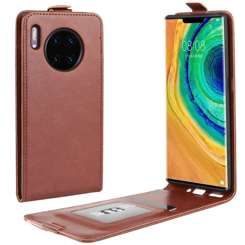 Кожаный чехол-книжка для Huawei Mate 30 Pro 5G Mate30 ретро-стиль с отделением-бумажником |