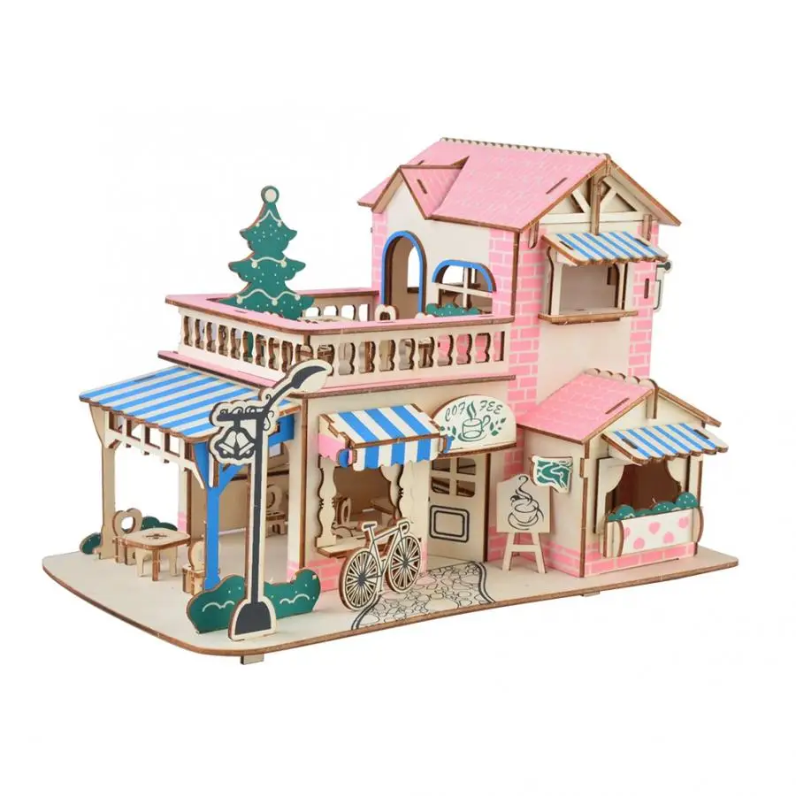 Детский Кукольный домик ручной работы садовая мебель миниатюрная модель домика