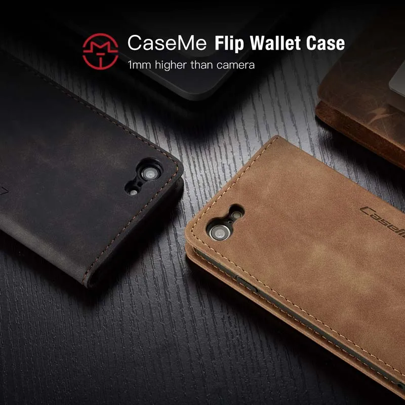 Business Retro Frosted Flip Phone Case For iPhone 11 pro max SE 5 6S 7 8 Plus XS XR XSMAX Leather Cover cases with Card Pocket | Мобильные
