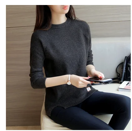 

Hot sale 2021 sweater women spring and autumn hedging loose Korean style short casual long-sleeved sweater jacket