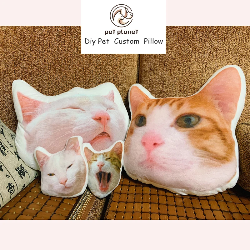 Pet Souvenir Photo Custom DIY Plush Toy Cat Mat Dog Pillow | Дом и сад