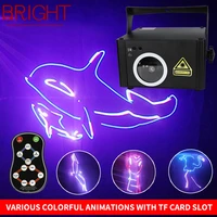 bright stage lighting effect laser dj christmas light customizable words pattern animation full color 3d remote control