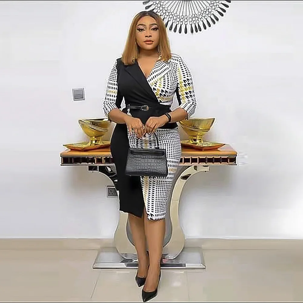 Женское винтажное платье в полоску с V-образным вырезом | Тематическая одежда и