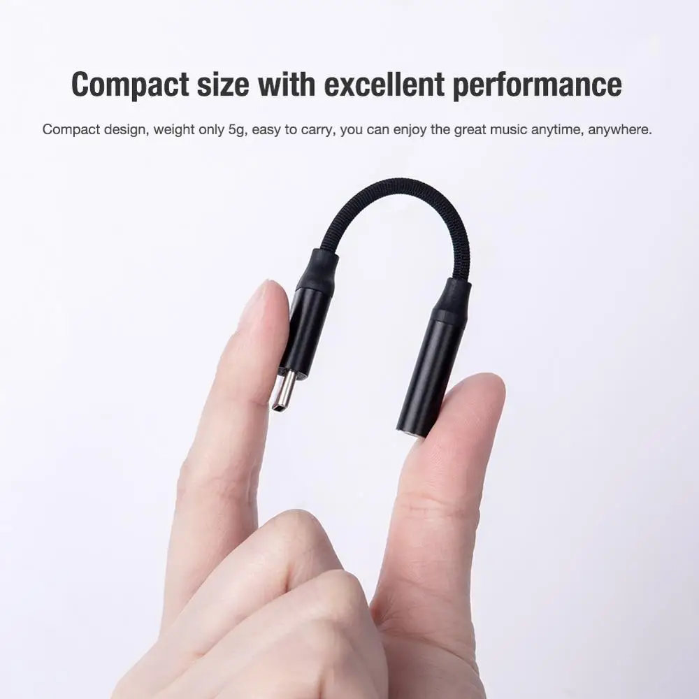 Адаптер для наушников NILLKIN с разъемом USB Type-C на 3 5 мм аудиокабель Aux чип DAC Samsung S20 Ultra