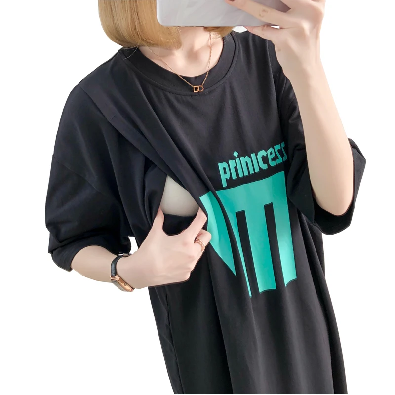 Летнее платье большого размера 3XL с надписью Одежда для беременных одежда