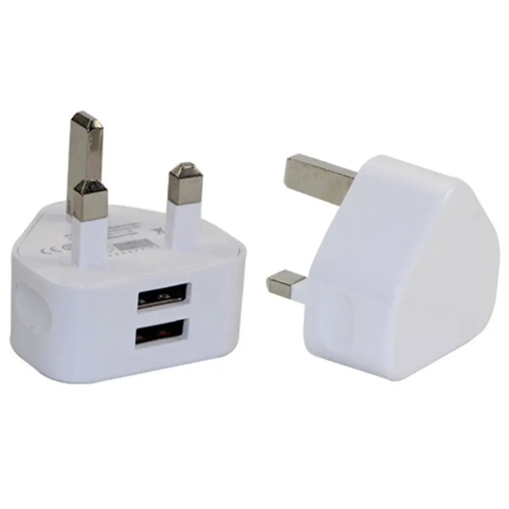 Универсальное 1/2/3-порт USB вилка стандарта Великобритании 3 Pin настенное зарядное
