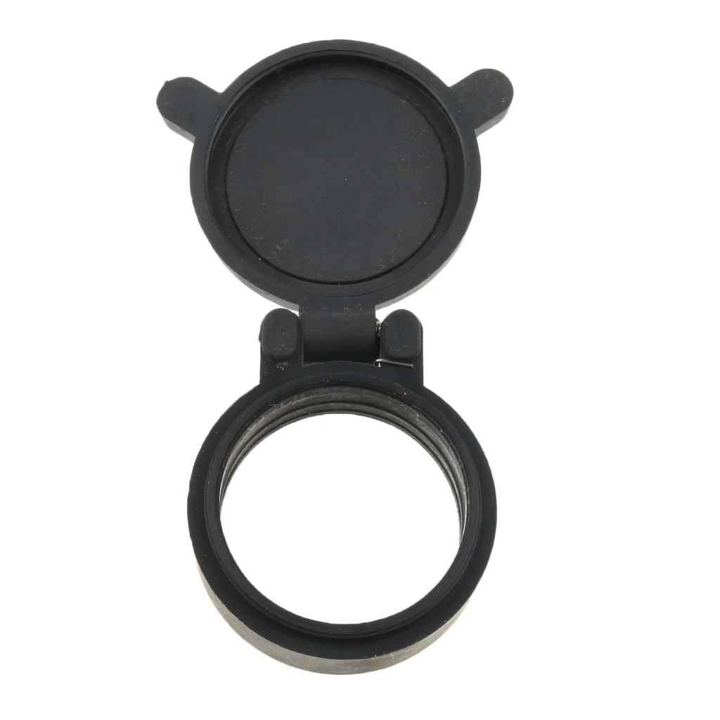 

29mm Flip-open Dustproof Cover Flip Lens Cap for Telescope PVC Plastic Black