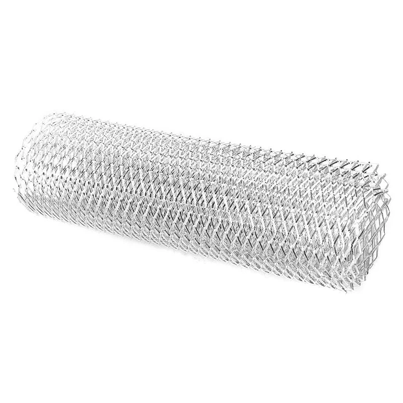 

40 x 13 inch Universal Car Grille Mesh Metal Car Grille Mesh Sheet Grid Rhombic Grill Mesh Hole 8 x 16mm