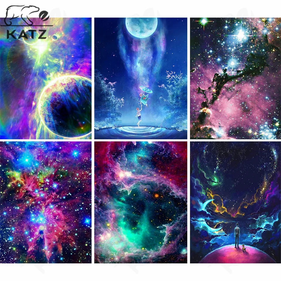 

Алмазная живопись «Вселенная туманности», вышивка Галактикой, перекрестение, мозаика «сделай сам», картина, искусство, подарок, ручная рабо...