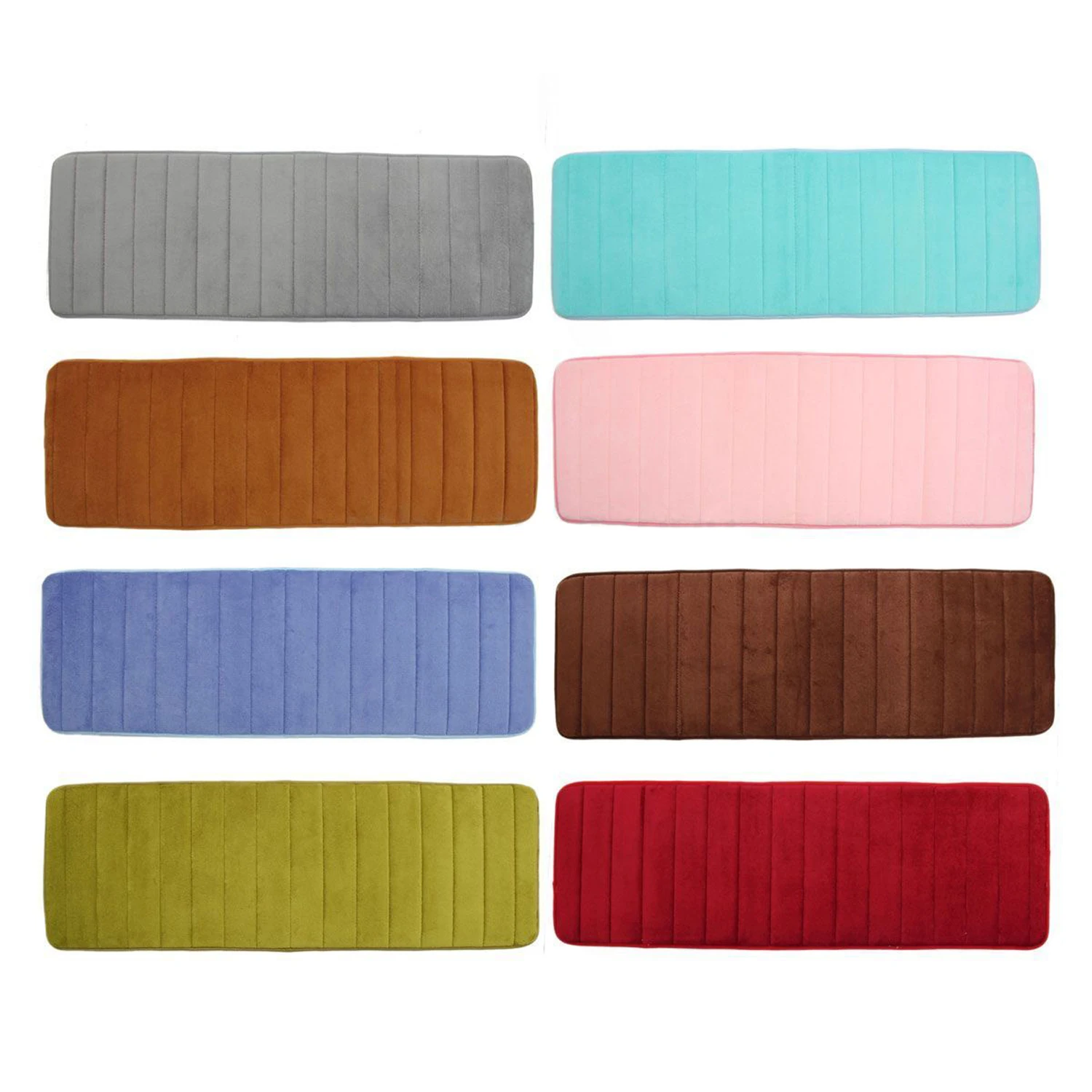 

WSFS Hot 120x40cm Absorbent Nonslip Memory Foam Kitchen Bedroom Door Floor Mat Rug Carpet