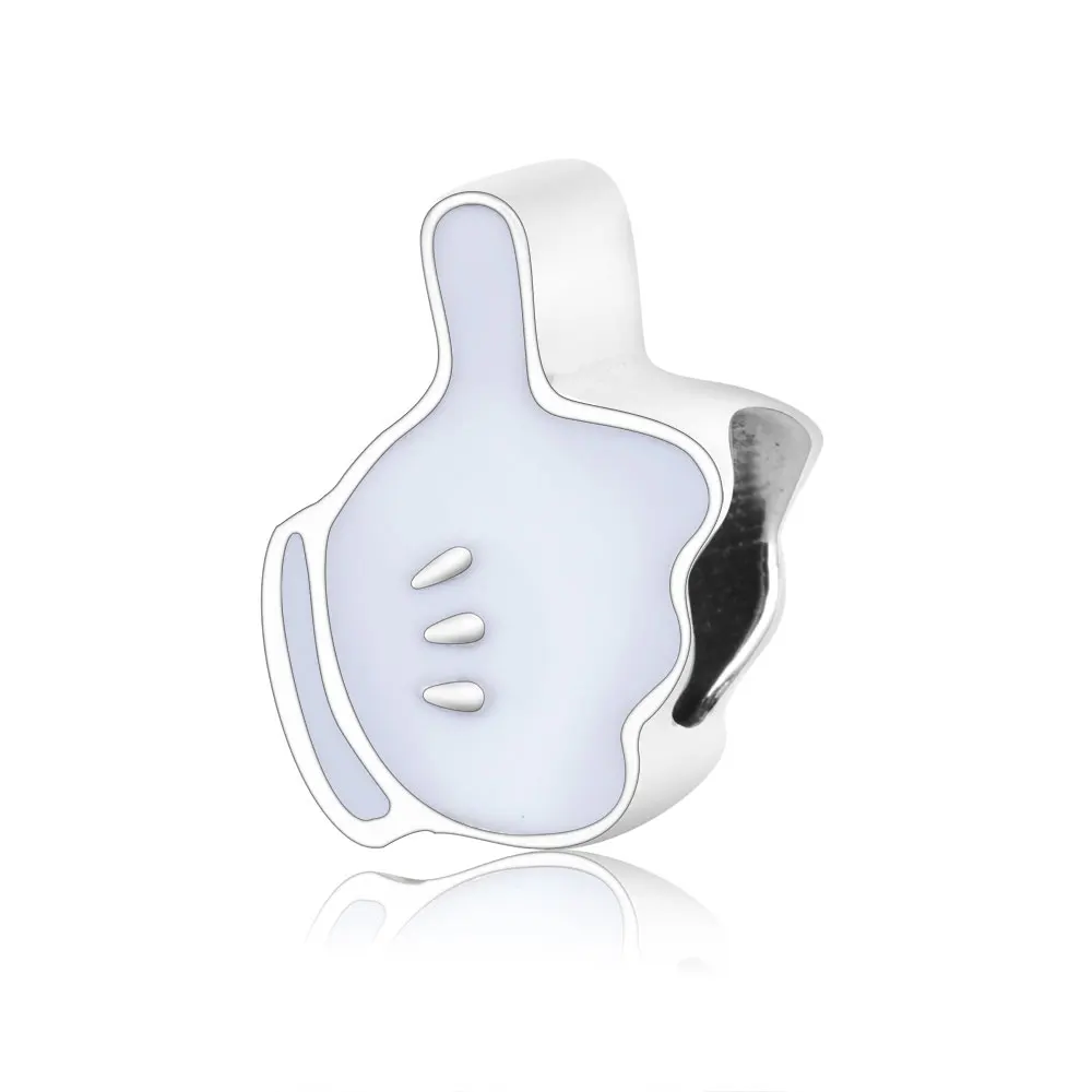 

2018 Новые Аутентичные 925 пробы серебряные подвески в виде жеста «Коза» с эмалью подходят оригинальные бусины Европа браслет сделай сам Изгот...