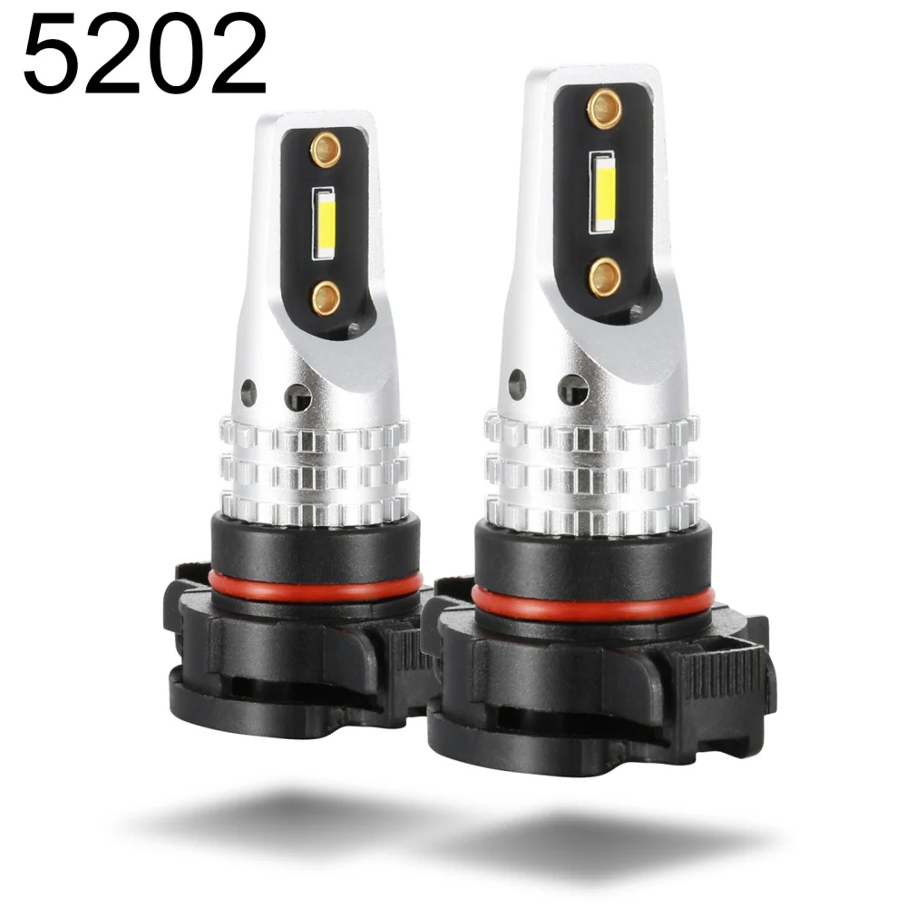 

Светодиодные противотуманные фары дальнего света, автомобильные лампы, фасветильник дальнего света s 5202 V8, мощный яркий 6500K, лампа высокой м...