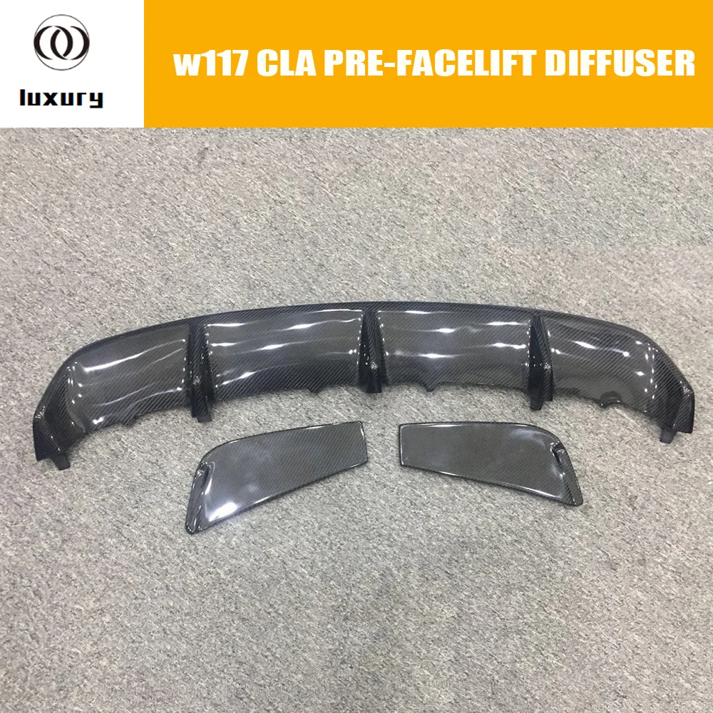 

C117 Carbon Fiber Rear Bumper Diffuser With Side Splitter for Benz W117 Cla180 Cla200 Cla220 Cla250 Cla45 Amg Sports Car 13 -15