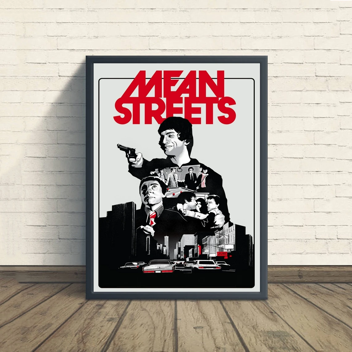 Постер из фильма Средняя улица холст Классическая винтажная настенная живопись