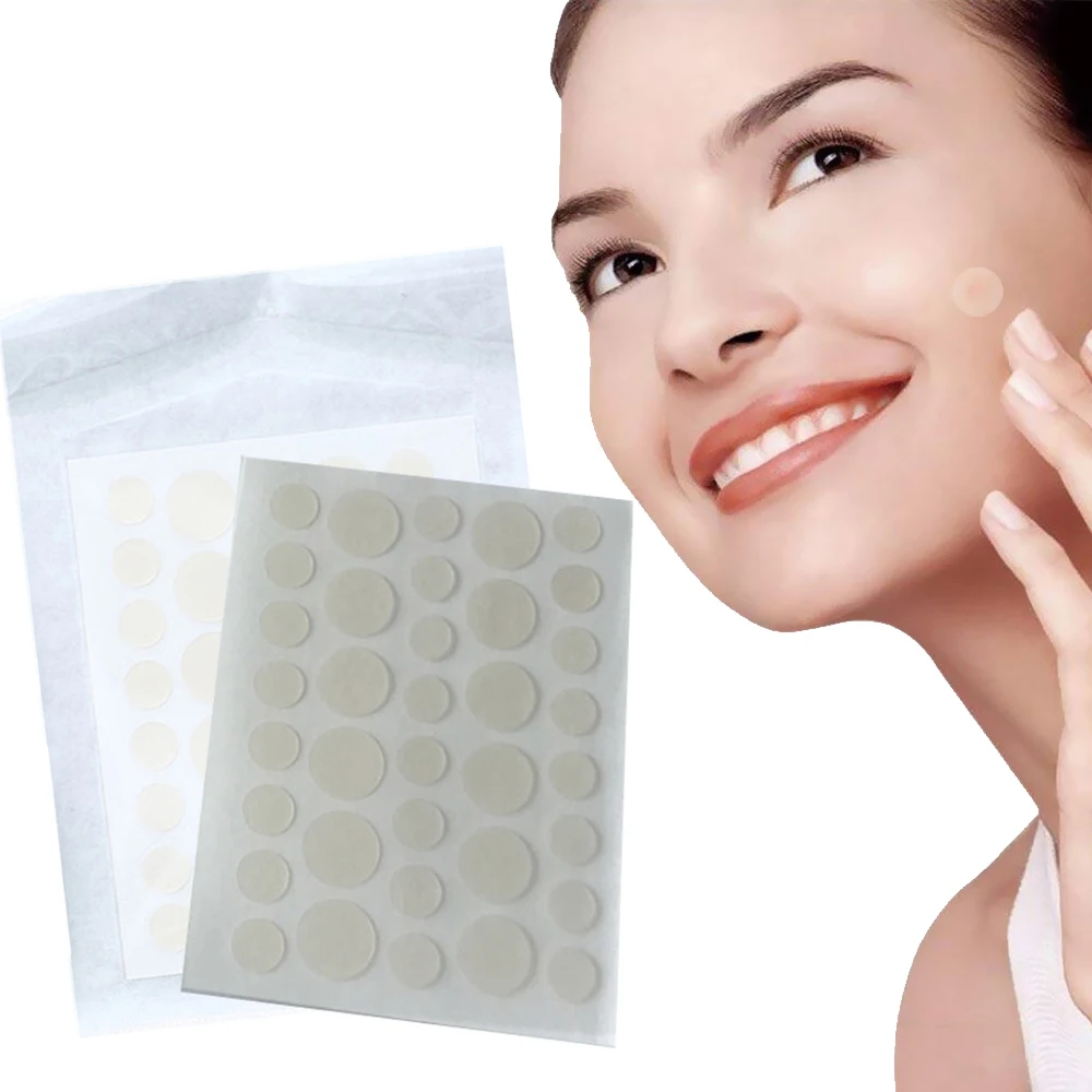 Невидимые накладки для удаления акне 36 шт. и этикетка наклейка черных точек