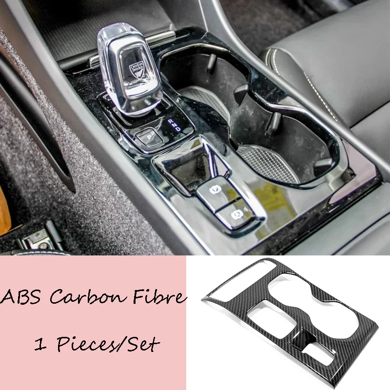 

For Volvo XC40 T5 accessories 2017 2018 2019 ABS Carbon fibre Car gear shift knob frame panel Decoration cover trim styling 1pcs