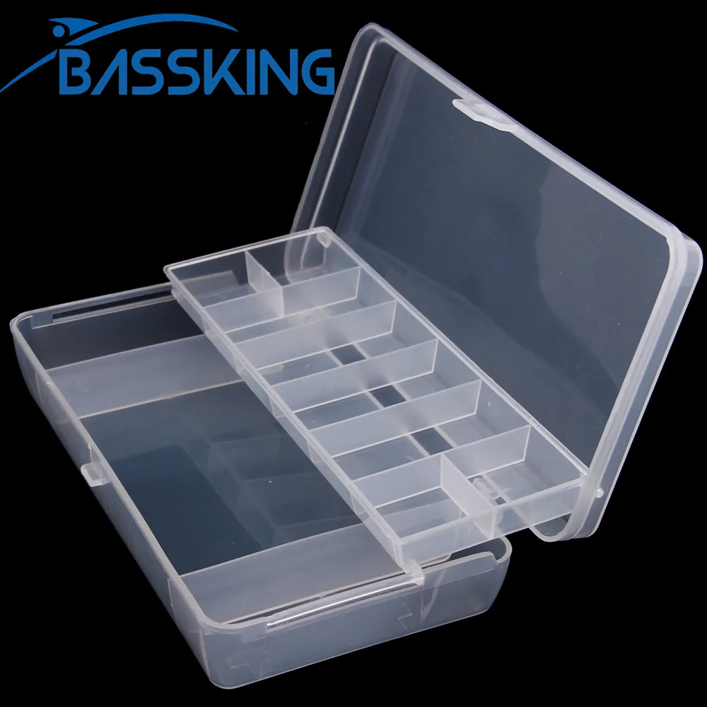 

BASSKING 21x10,7x4,2 см коробка для рыболовных снастей пластиковая коробка для рыболовных приманок Искусственные Крючки Аксессуары для хранения Ры...