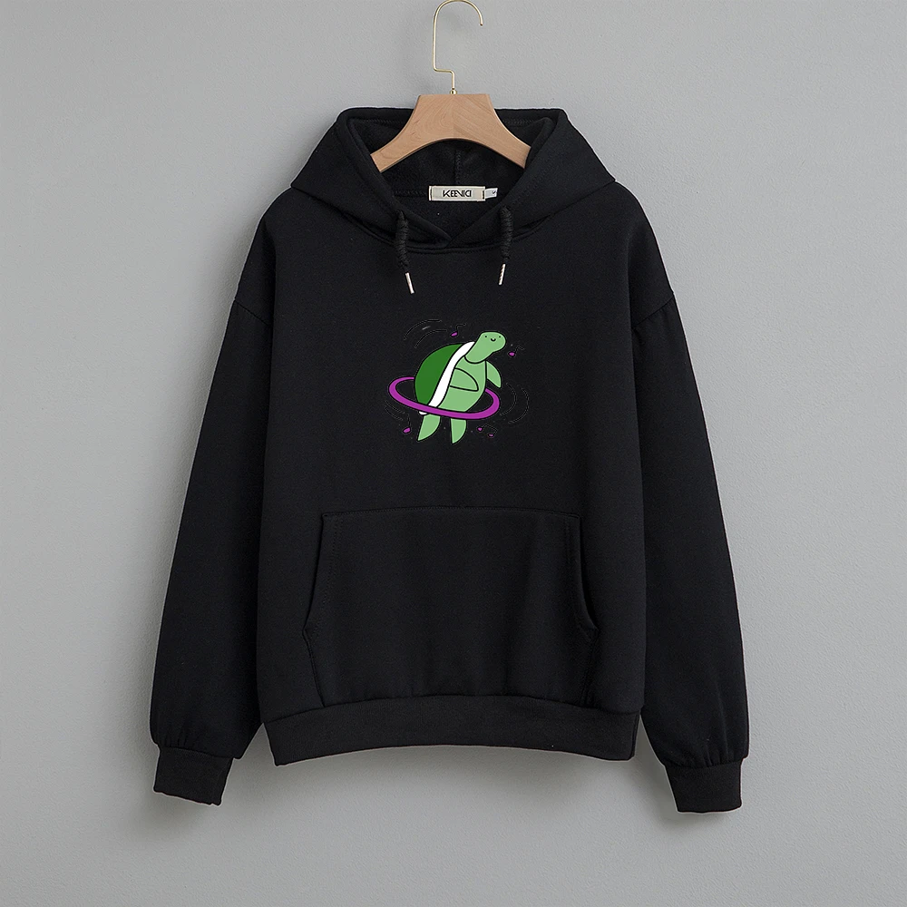 

Korean Thick Warm Hoodie Streetwear Womens Oversized Sweatshirts Cute Tortoise Printed Hoodies Women Harajuku Hooded Pullover