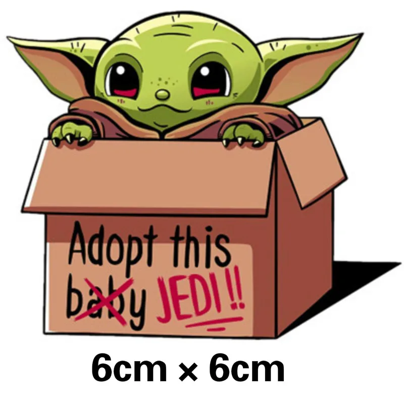 Детские наклейки Mandalorian Yoda нашивки термопереводная куртка аппликация железный