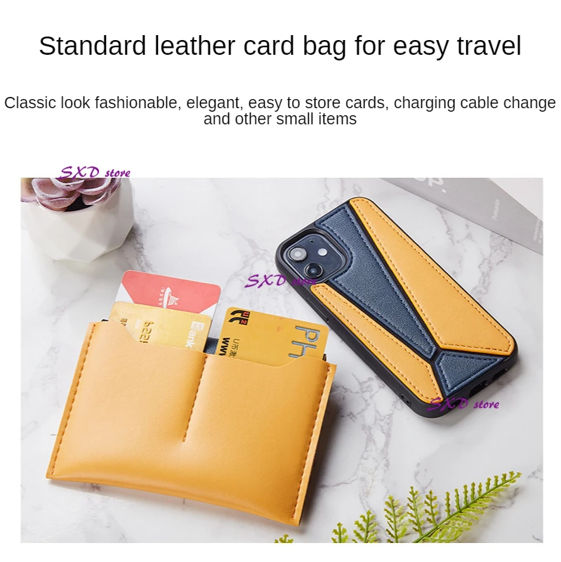 

Leather stitching IPhone 11 12 pro max case Luxury Artificial Leather Business Phone Soft Case official case (Package included)