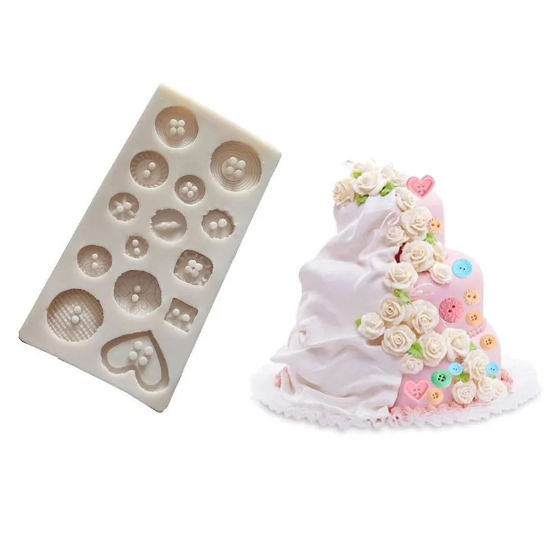

Button Shape Silicone Mold Chocolate Candy Gummy Mold for Cake Decoration Mousse Dome Jelly Ice Cream Cupcake Baking Tool