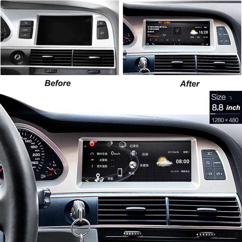 For Audi A6 A6L C6 4F 2005~2011 Car Android Multimedia Player Autoradio Radio Stereo GPS Navigation Carplay Video Play | Автомобили и