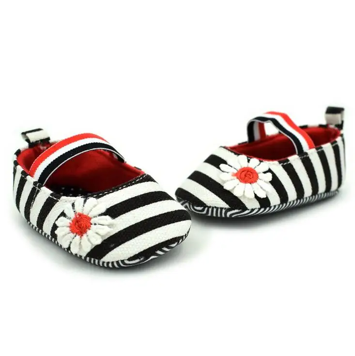

1Pcs HOT Pop Baby Princess New Stripe Fashion Soft Sole Shoes Canvas Toddler Floral Infant Shoes