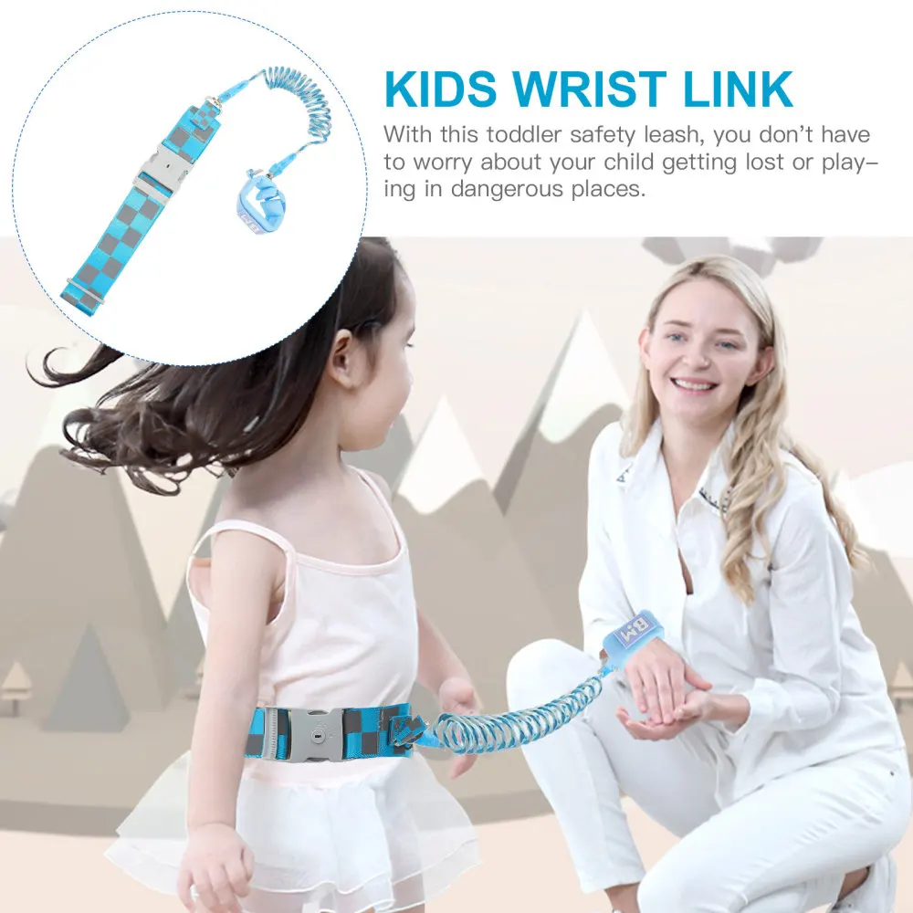 

Anti Lost Safety Waist Band for Toddler Walking Safety Belt with Wrist Link