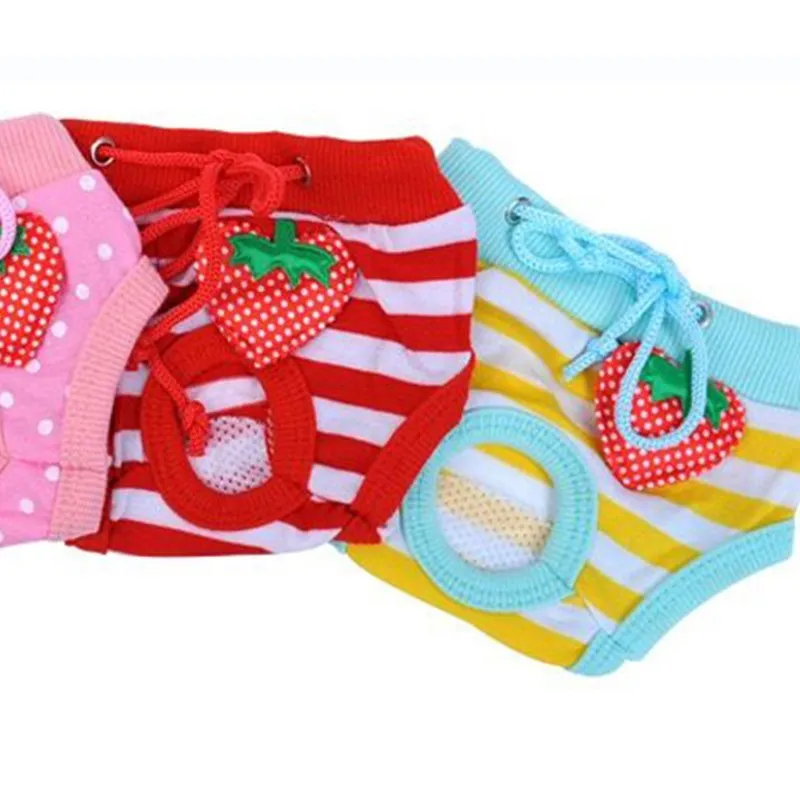 3 шт./компл. хлопок Pet физиологические трусы женские собачий санитарный штаны