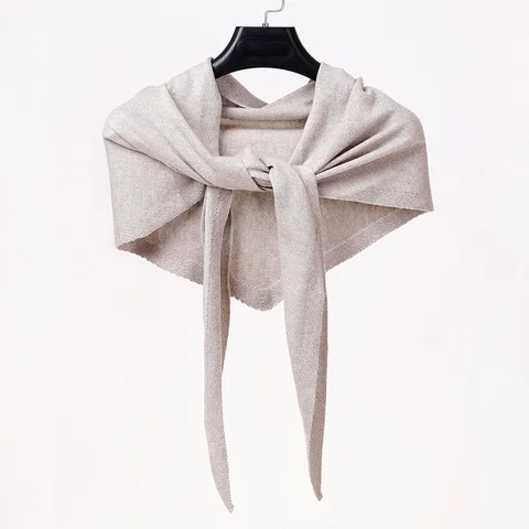 Wearing A Small Shawl In Autumn With Korean Knitted Knot Air Conditioning Room Scarf for Women's Neck Protection Winter