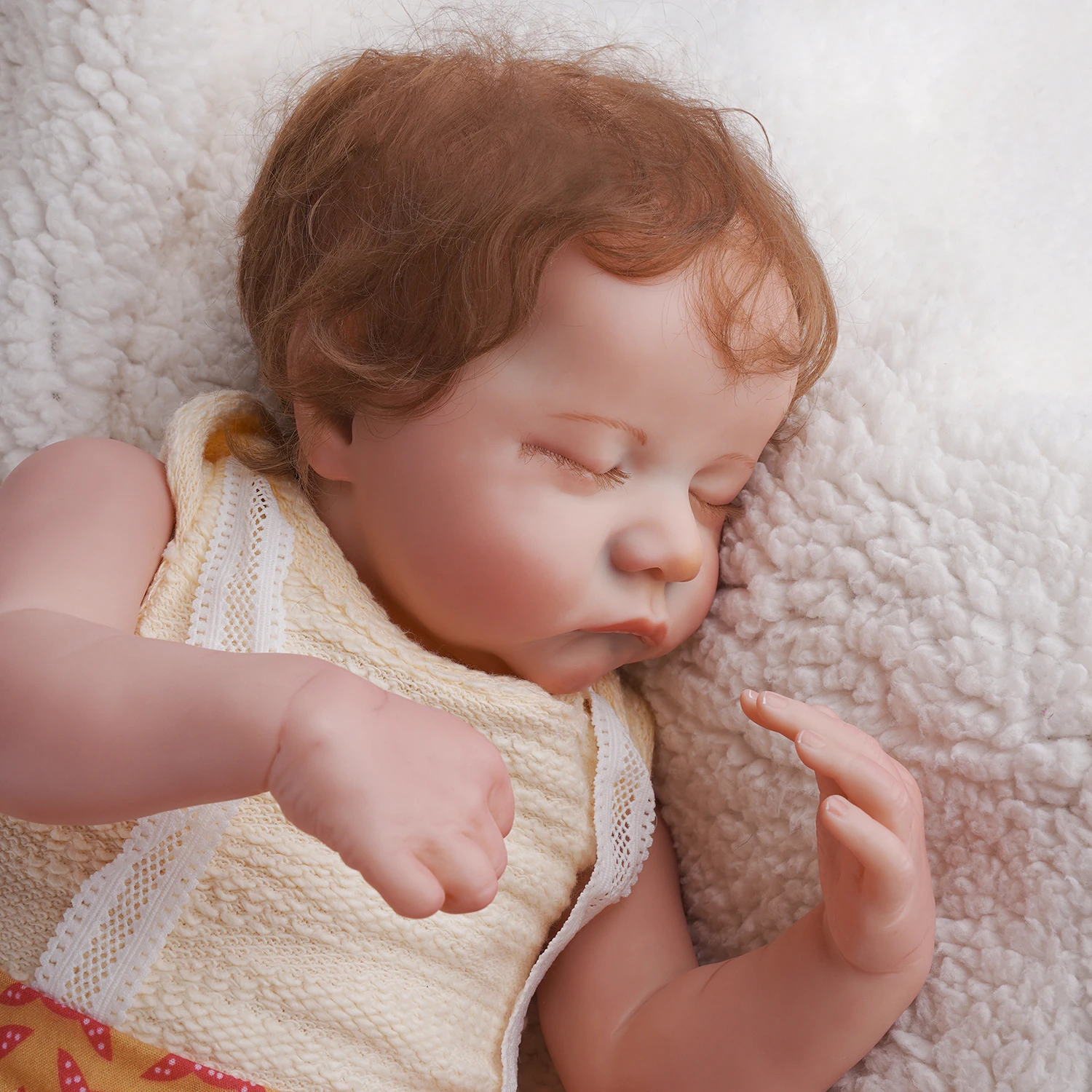 

20 Inches Levi Full Vinyl Bebe Reborn Doll Lifelike Newborn Cute Sleeping Reborn Baby Dolls Gift Toys For Children Girls LoL