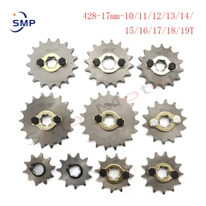 Звездочка для мотоциклов 428, 10T, 11T, 12T, 13T, 14T, 15T, 16T, 17T, 18T, 19T, 17 мм, 20 мм