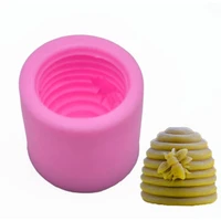 50pcs silicone beehive mold candle soap 3d bee cake mold mould honeycomb bee diy aromatherapy plaster candle mold