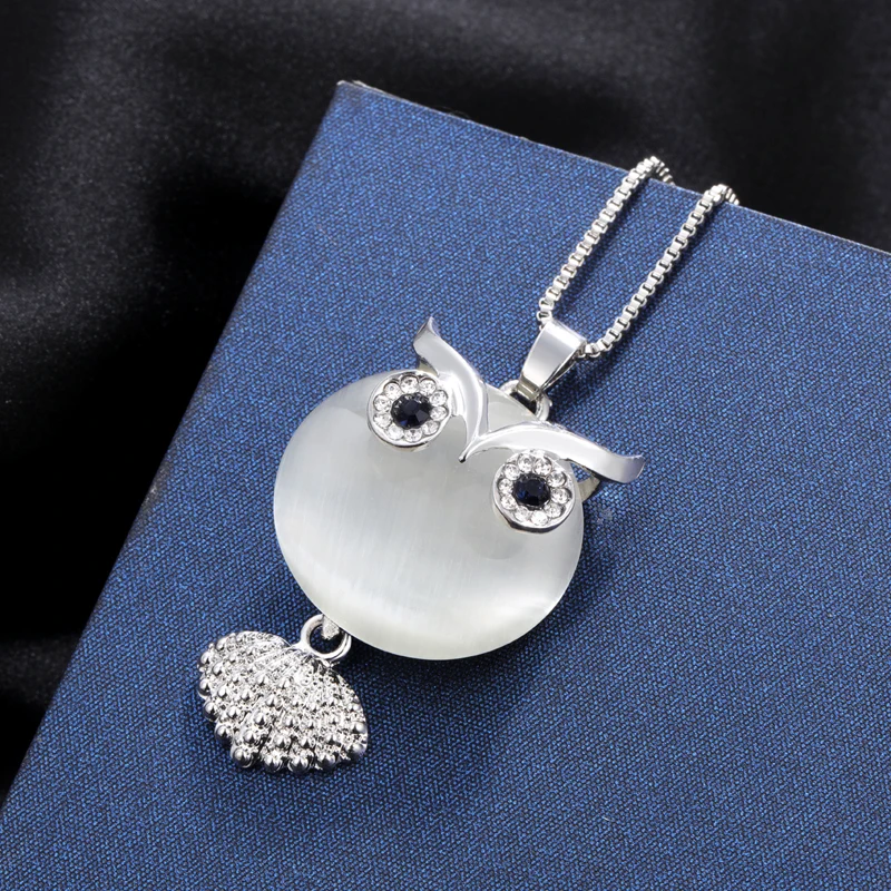 Женское длинное ожерелье MINHIN дизайнерское массивное с котом цепочки для свитера