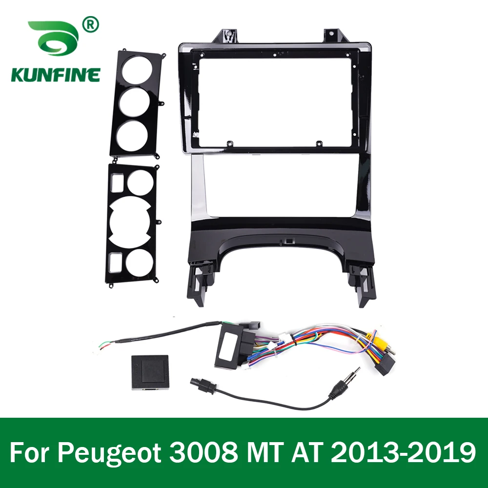 

Автомобильный GPS-навигатор, стерео для Peugeot 3008 MT/AT 2013-2019, радио, облицовка, рамка, подходит для 2Din, 9 дюймов, экран головного устройства
