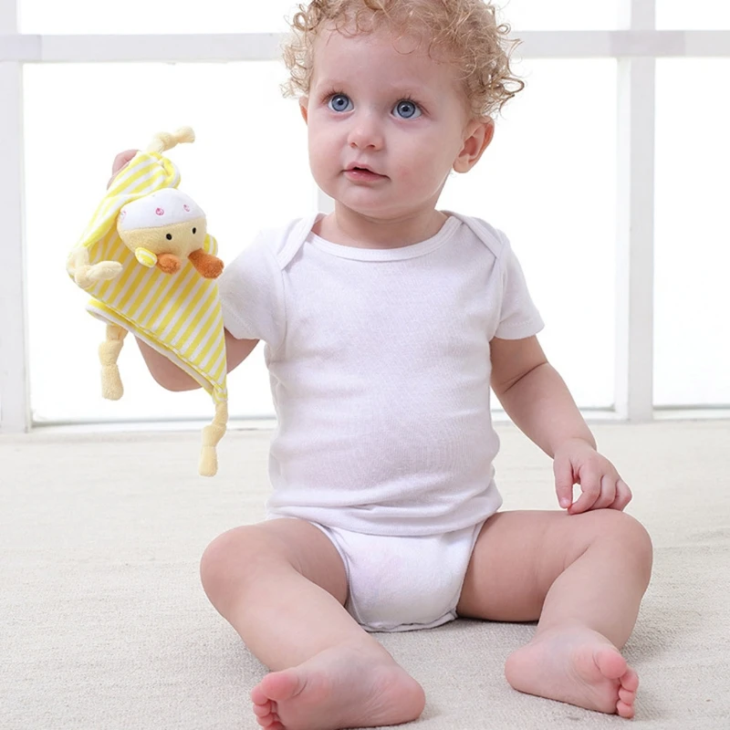 

Baby Soother Appease Towel Soft Plush Animal Doll Teether Infant Comfort Blanket