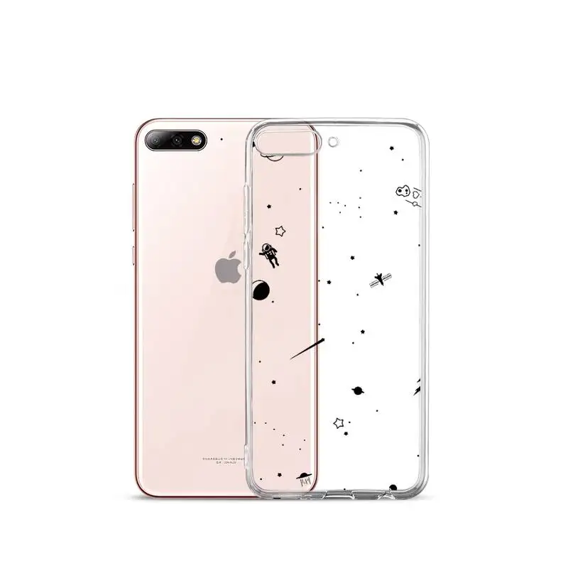 

Creativity Starry sky galaxy universe Phone Case Transparent for iPhone 11 12 mini pro XS MAX 7 8 6 6S Plus X 5S SE 2020 XR