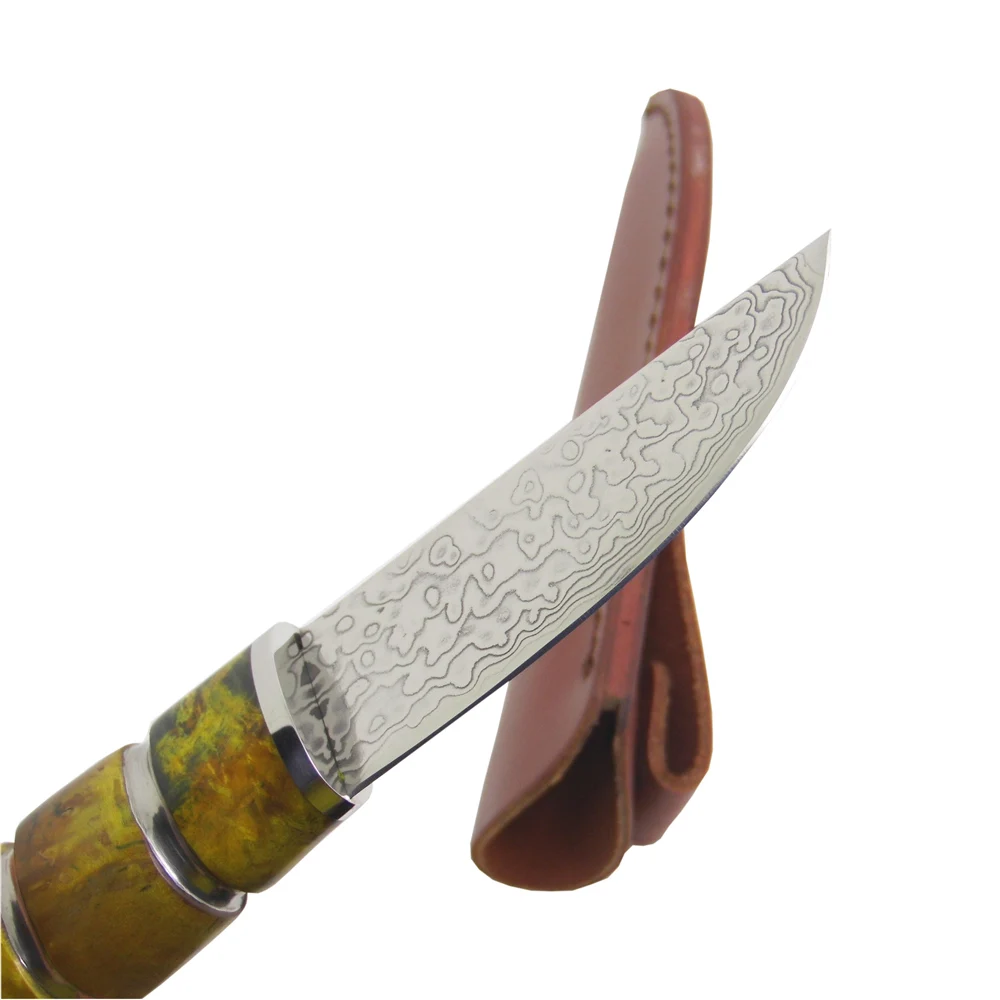 MASALONG стабильный вылечиваемый деревянный самурайский фиксированный нож прямой