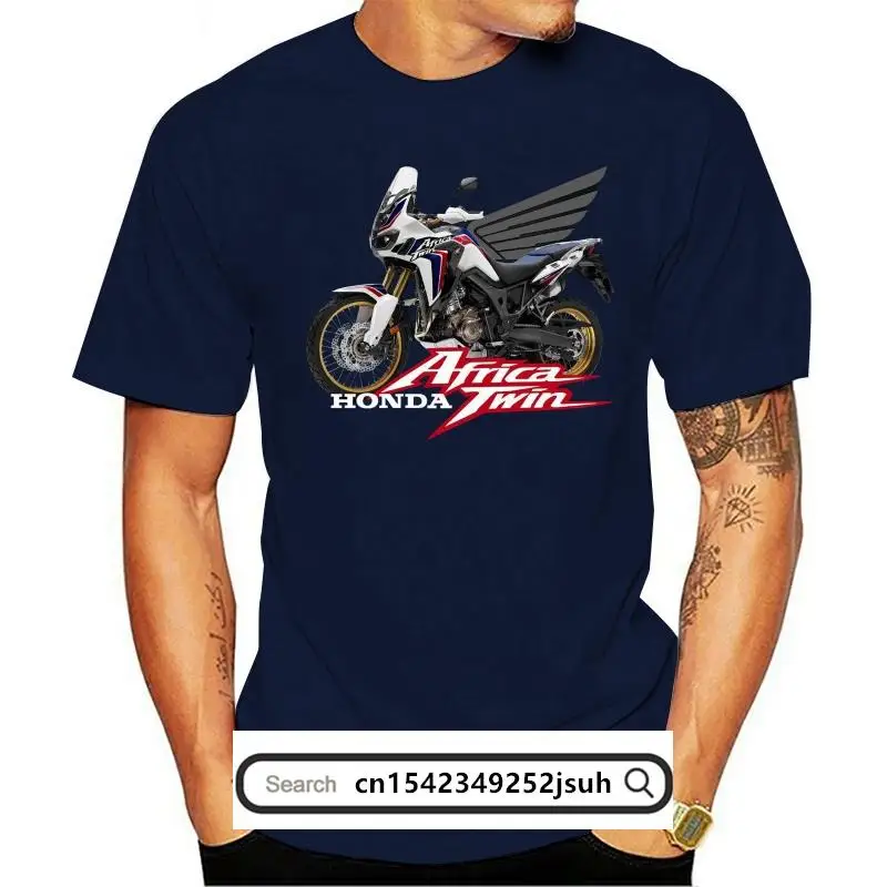 

Hot Sale Japanese Motorcycle Motorrad Africa Twin Tricolor Hobby Fan 2021 Casual Stylish Retro t-shirt 100% Cotton