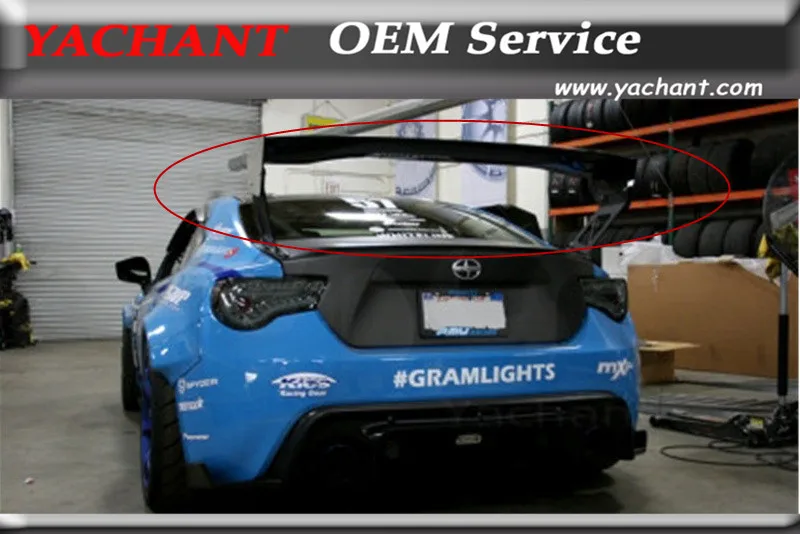 

Стайлинг автомобиля, задний спойлер из углеродного волокна GT, подходящий для GT86 FT86 ZN6 FRS BRZ ZC6 VOL VTX Тип 2V стиль GT Wing w, металлические стойки