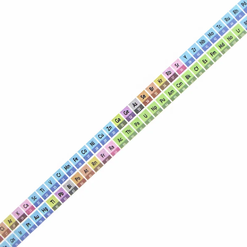 New Arrival Periodic Table of Elements Tape Japanese Paper Decorative Stationery Stickers Chemistry Set Office Supplier | Канцтовары для