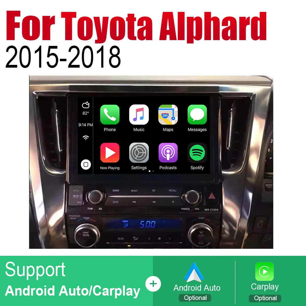 Автомагнитола для Toyota Alphard 2015 2016 2017 2018 GPS навигация мультимедийная система Android