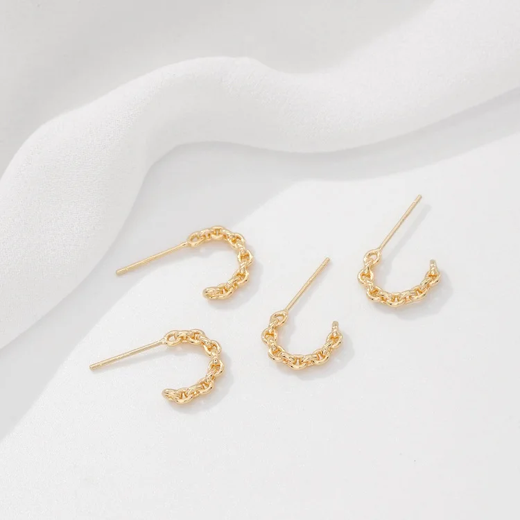 12MM 14K Gold Color Brass Earrings Hooks Earring Findings High Quality Diy jewelry accessories | Украшения и аксессуары