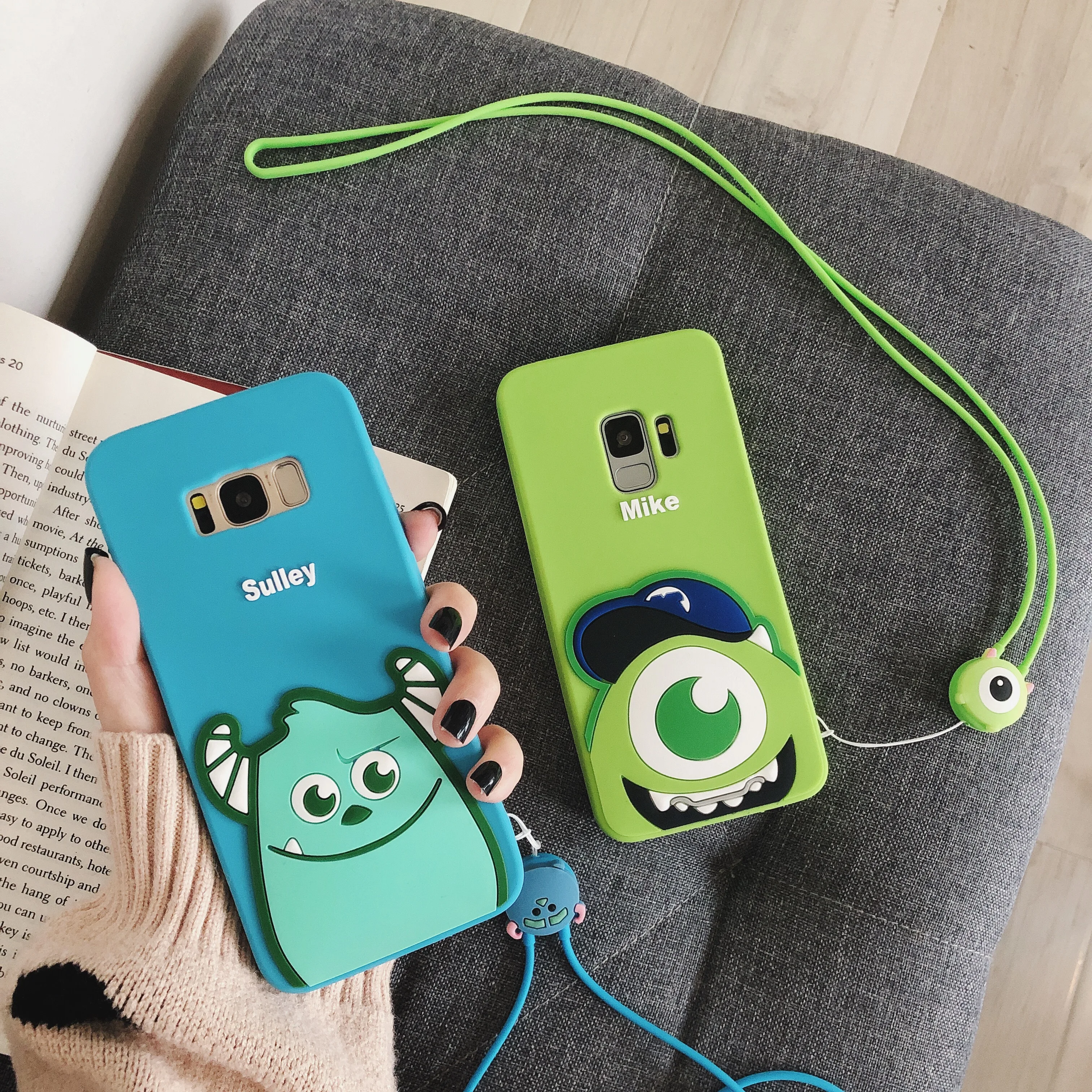 CASEISHERE чехлы для телефонов Samsung Galaxy S8 S9 S10 Plus Прекрасный 3D Монстры университет