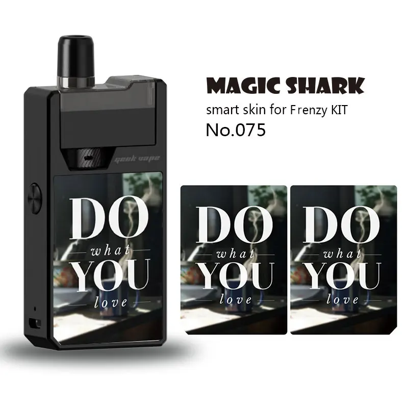 Модная наклейка с пейзажем Magic Shark чехол-пленка английскими словами для Frenzy KIT Vape